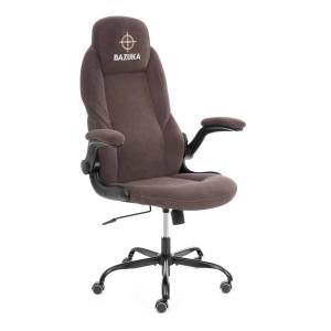 Кресло компьютерное Tetchair Bazuka metalBL 25044 коричневый, велюр