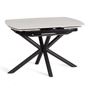 Стол обеденный Tetchair Winston 21856 белый, черный 120(180)x80x75