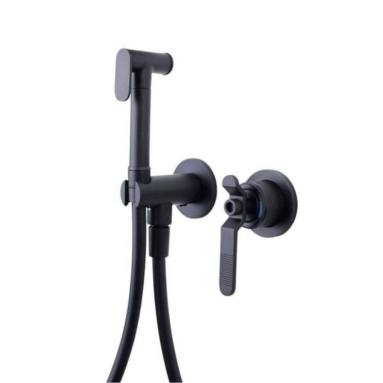 Гигиенический душ Bronze de Luxe 1760's Loft 3253SB черный матовый, со смесителем