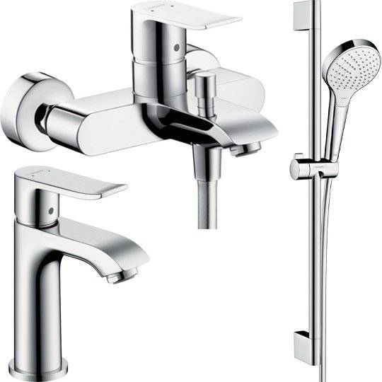 Душевой комплект Hansgrohe Metris 31480000 + 31088000 + душевой гарнитур