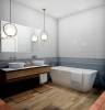Керамическая плитка BELLEZA Блум 00-00-5-08-01-61-2340 голубой 20x40 фото 2
