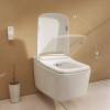 Унитаз подвесной VitrA V-Care Prime 7231B403-6216 безободковый, с биде и микролифтом фото 7