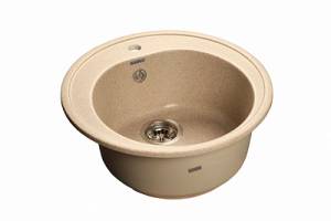 Мойка кухонная GranFest Rondo GF-R--510 D=510мм песочный