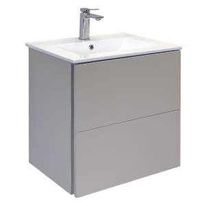 Тумба с раковиной Comforty Бильбао-60 00-00021619CF серый шёлк