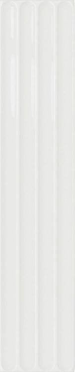Керамическая плитка Dna Tiles Plinto In White Gloss 10.7x54.2