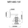 Бра MyFar Lisa MR1480-1W фото 2