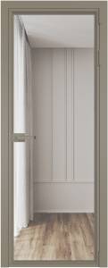 Межкомнатная дверь Profil Doors 1 AV цвет профиля Никель матовый, стекло безопасное 6 мм прозрачное 700x2000