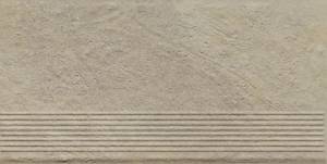 Ступень Paradyz Eremite Crema Stopnica Prosta Struktura Mat 30x60