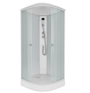 Душевая кабина Niagara Promo P90/13/MT профиль белый, стекло матовое, 90x90x215