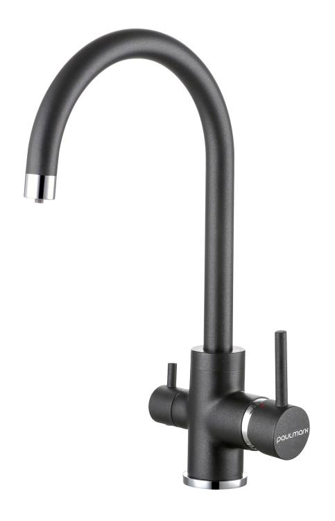 Смеситель для кухни Paulmark Essen Es213211-BLM черный