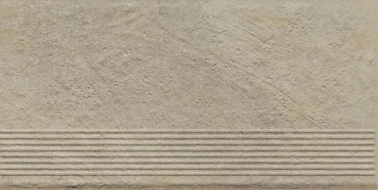 Ступень Paradyz Eremite Crema Stopnica Prosta Struktura Mat 30x60