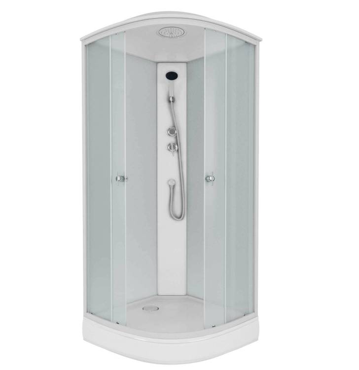 Душевая кабина Niagara Promo P90/13/MT профиль белый, стекло матовое, 90x90x215