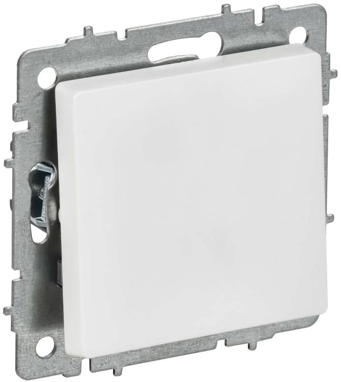 Выключатель 1-клавишный перекрестный IEK Brite BR-V13-0-10-K91 арктический белый