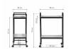 Стол сервировочный Woodville Ранд 595673 дуб делано 50x30x75 фото 2