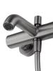 Смеситель для ванны Wonzon & Woghand WW-88639017-BGM с душем, темный графит фото 3