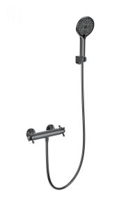 Смеситель для душа Wonzon & Woghand WW-B2048-A-BGG с термостатом, темный графит