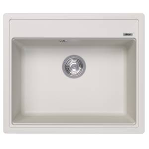 Мойка кухонная Abber Quarz AQ2902W белый, 51x60
