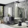Шторка на ванну MaybahGlass MGV-596-1 поворотная, на монопетле, стекло прозрачное, профиль белый матовый, 1400x400 фото 2