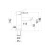 Смеситель для раковины Maretti Project-S PS32RF19 сатин фото 4