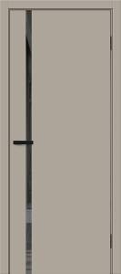 Межкомнатная дверь Остекленная Bravo Браво-0.40.П 169-1193 Полотоно Clay Silk, Стекло Mirox Grey 2000х800