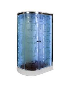 Душевая кабина AvaCan EM1512RLED+GM с подсветкой и гидромассажем, 120x80x220