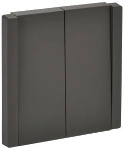 Выключатель 2-клавишный IEK Forte&Piano FP-V20-0-10-1-K03 серый