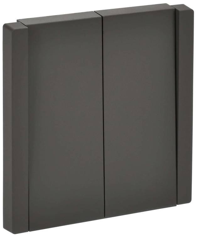 Выключатель 2-клавишный IEK Forte&Piano FP-V20-0-10-1-K03 серый