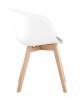 Кресло Stool Group Libra 8320F WHITE+LIGHT GREY деревян. ножки фото 2