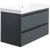 Тумба с раковиной La Fenice Elba Twin 100 FNC-01-ELB-G-100-2 серая