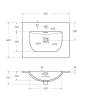 Тумба с раковиной BelBagno MARINO-CER-N-600-2C-SO-NL-P подвесная, Nero Lucido, 51.6x61x46 фото 8