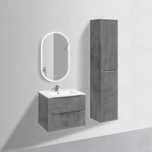 Тумба с раковиной Vincea Mia 700 2 выкатных ящика, Beton