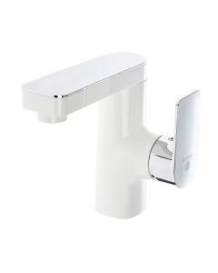 Смеситель для раковины OneLife P08-021W,белый;хром