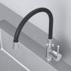 Смеситель для кухни Am.Pm X-Joy S F85B07602 хром, черный, с гибким изливом фото 8