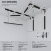 Магнитный трековый светодиодный светильник Elektrostandard Slim Magnetic R01 85011/01 6W 3000K черный фото 8