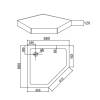 Поддон для душа Agger A03-090TCR/T с сифоном 88х88х12 фото 6