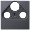 Накладка TV-SAT-FM розетки Jung A 500 антрацит A561BFPLSATANM