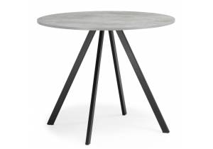Стол Woodville Баргел 611365 бетон, черный 90x90x75
