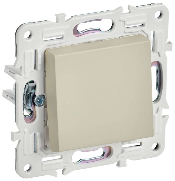 Выключатель 1-клавишный IEK Skandy SK-V17-0-10-K10 бежевый