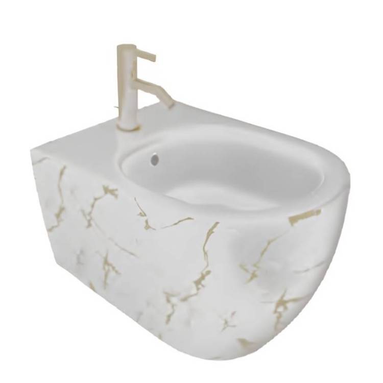 Биде подвесное Isvea Infinity 10NF41001-2L-MRM белое матовое