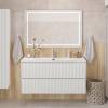 Тумба с раковиной BelBagno Uno 120 Bianco Opaco, раковина BB-8099-120 фото 7