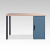 Стол письменный Гуд Лакк Ингар S01521 Дуб беленый/серо-бирюзовый/черный фото 2