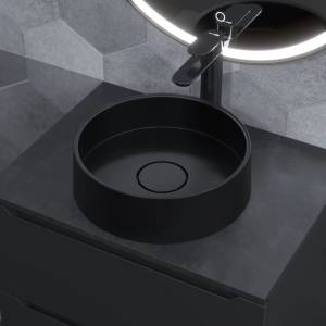 Раковина Uperwood Tanos Quartz RTanosQuartz35U уголь, 35x35