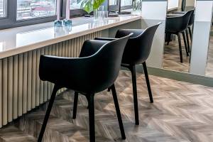 Пробковое покрытие Corkstyle Chevron Chevron Silver клевое 1235x305x6 мм