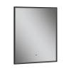 Зеркало Equil Forest zkFRST.LED80-15 с подсветкой, черный, 80x70 фото 3