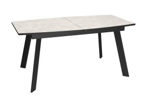 Стол Дик DikLine XL160 00-00068383 хромикс белый, черный, опоры черные 160(205)x90x76