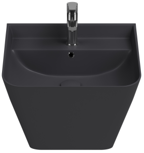 Раковина Isvea Sott'Aqua 10SQ37002SV-2C антрацит матовый, 50x42