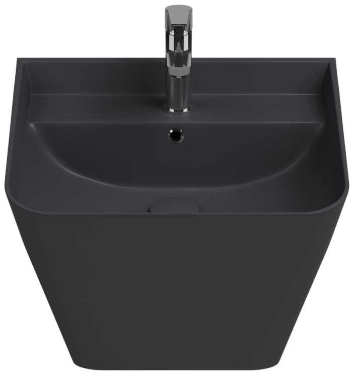Раковина Isvea Sott'Aqua 10SQ37002SV-2C антрацит матовый, 50x42