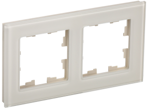 Рамка 2-постовая IEK Brite BR-M22-G-K10 ванильный