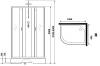 Душевая кабина Niagara Classic 330844RBKTG 100x80x240 с гидромассажем фото 19