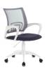 Кресло компьютерное Stool Group Бюрократ CH-W695NLT/DG/TW-12 темно-серая сетка/ткань крестовина пластик пластик белый